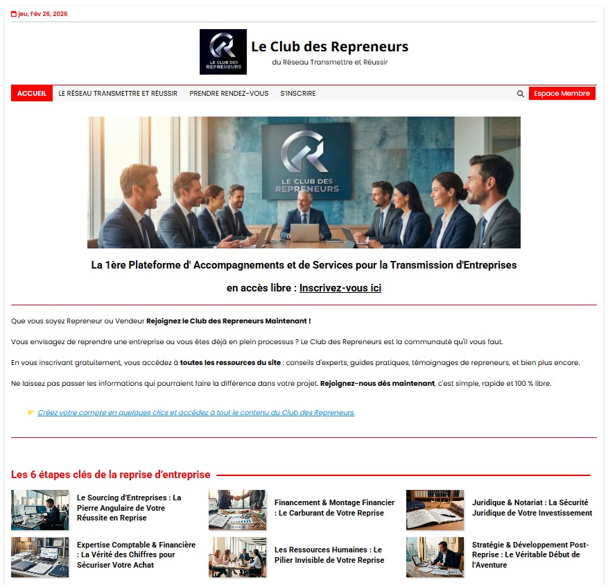 le club des repreneurs